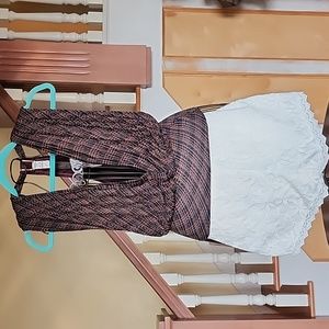 NWT Free People Top brown multi color size S